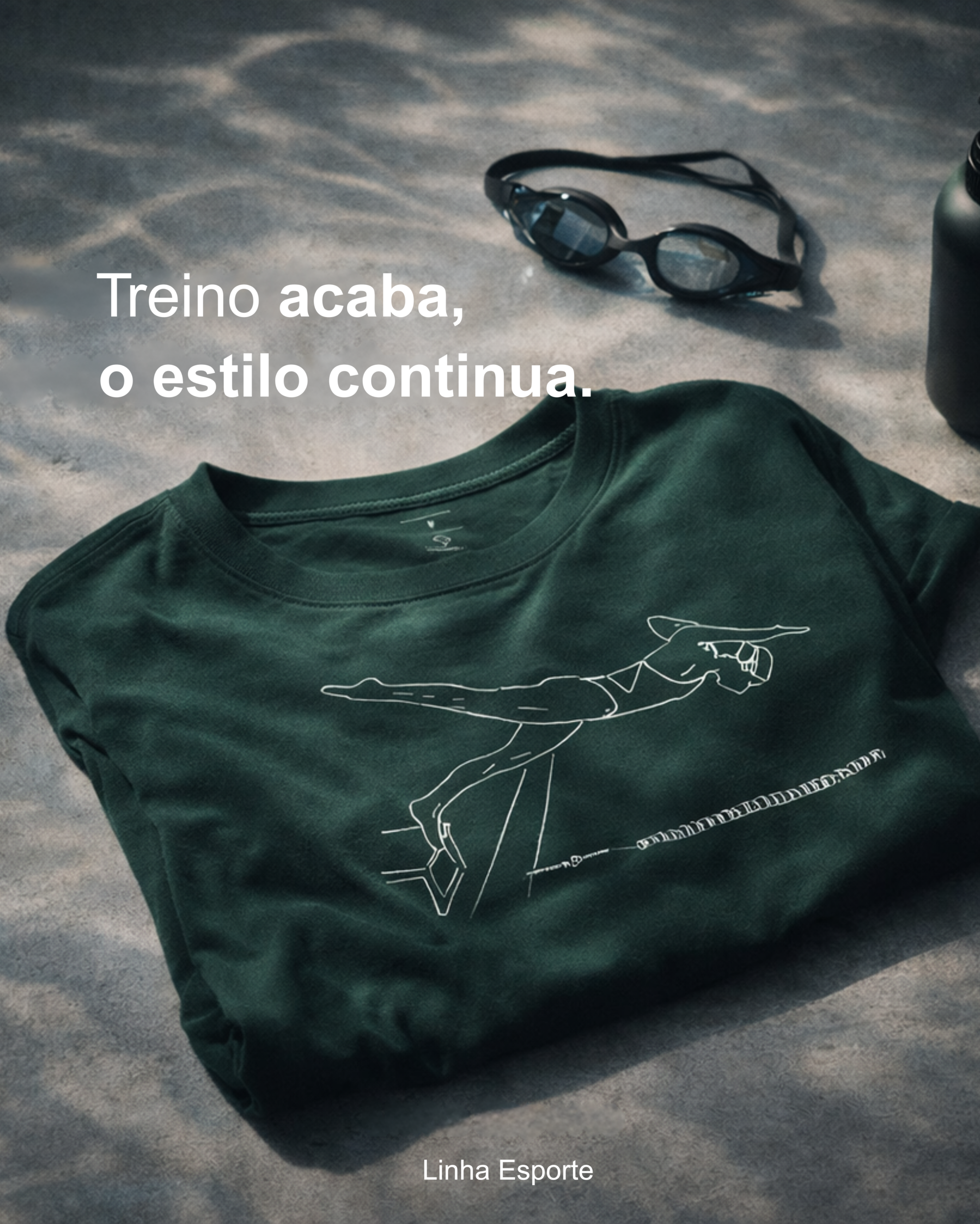 Cole&ccedil;&atilde;o Nata&ccedil;&atilde;o &mdash; camiseta Borboleta tra&ccedil;os finos em verde
